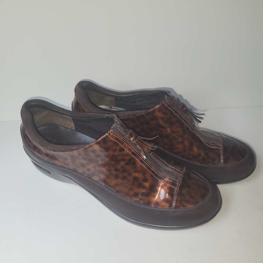 Cole Haan Waterproof  Brown Patterned Loafers 11M
